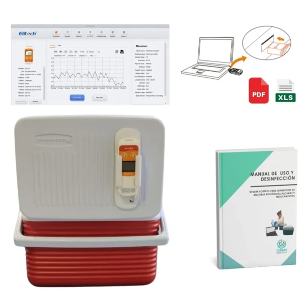 Nevera Portátil 4.7 litros con Termómetro Datalogger - Imagen 3