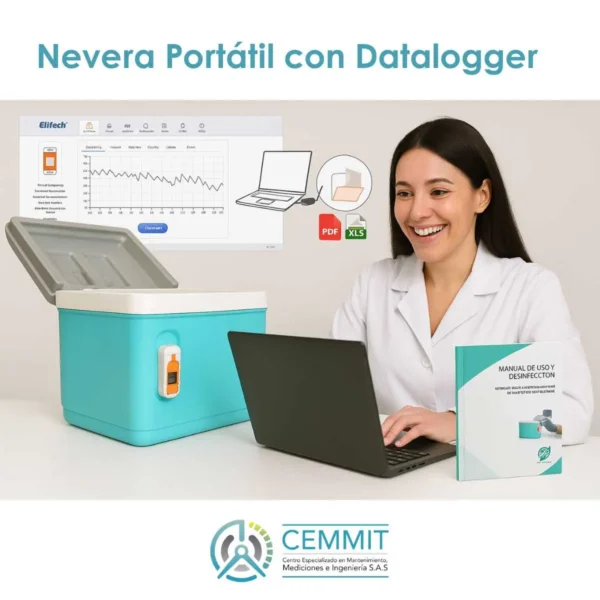 Nevera Portátil con Datalogger de 10 litros